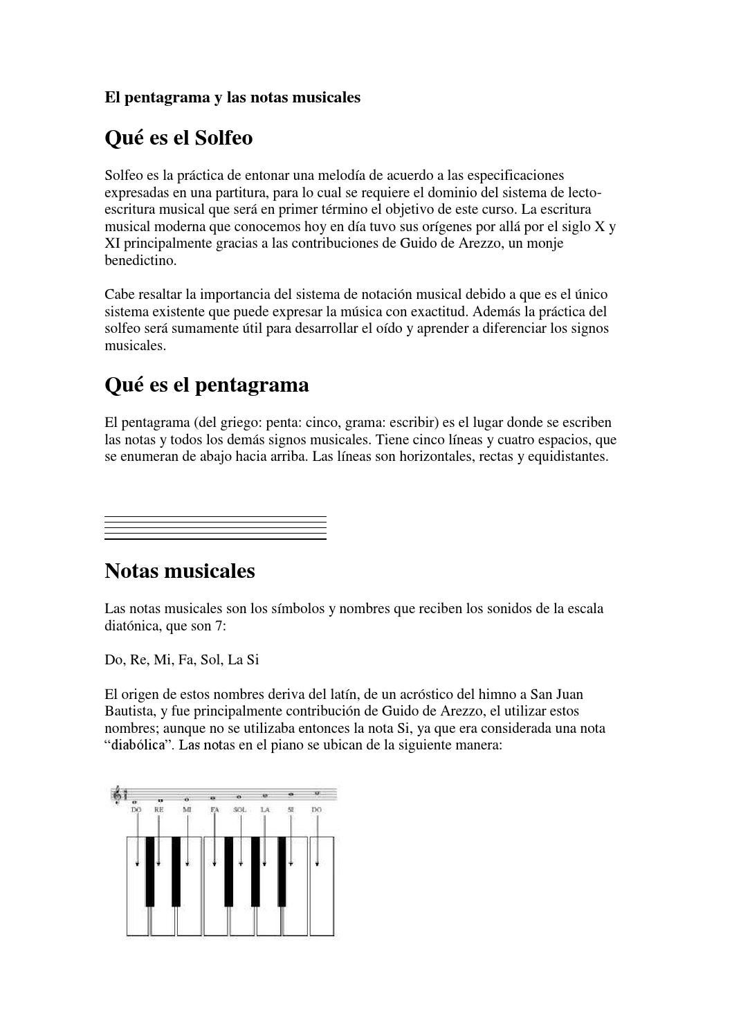 ¿Por qué se usan las notas musicales?